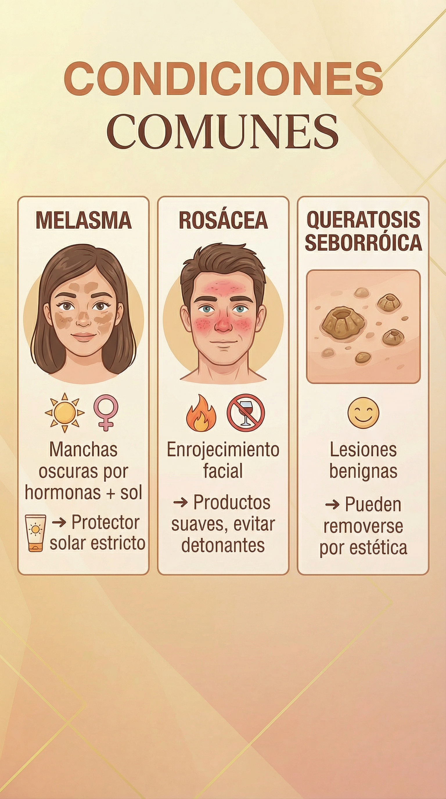 Condiciones de la piel - guía visual